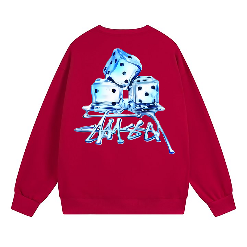 Свитшот Stussy Ice Playing Cubes "Red" фото № 2