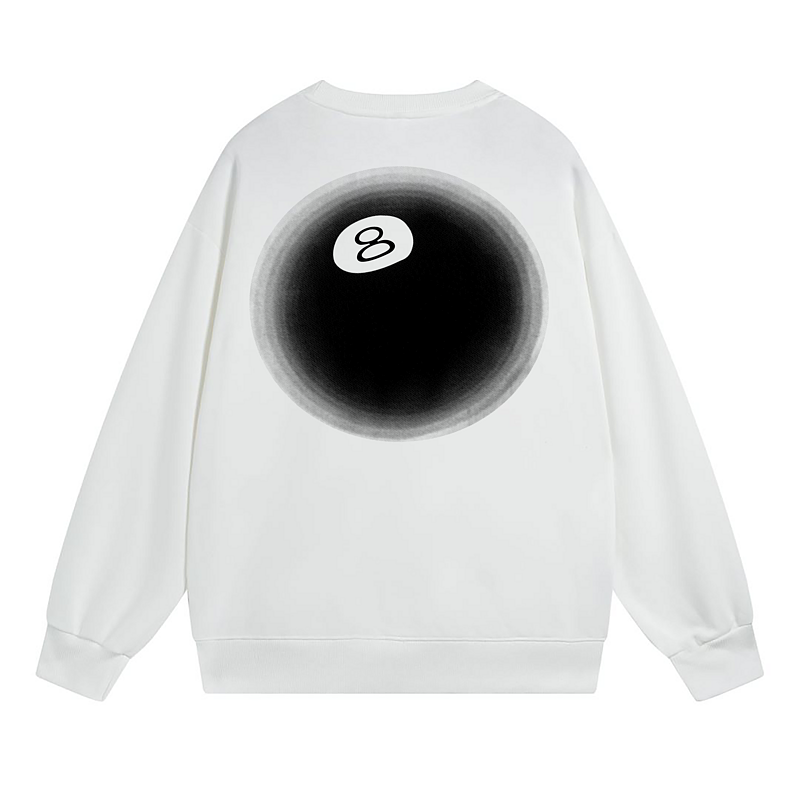 Свитшот Stussy Eighth Billiard Ball "White" фото № 2