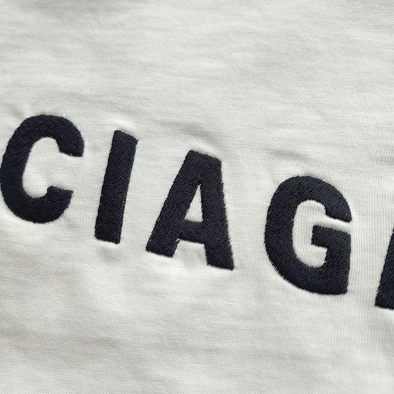 Майка Balenciaga With Text Logo On Both Sides "White" фото № 3