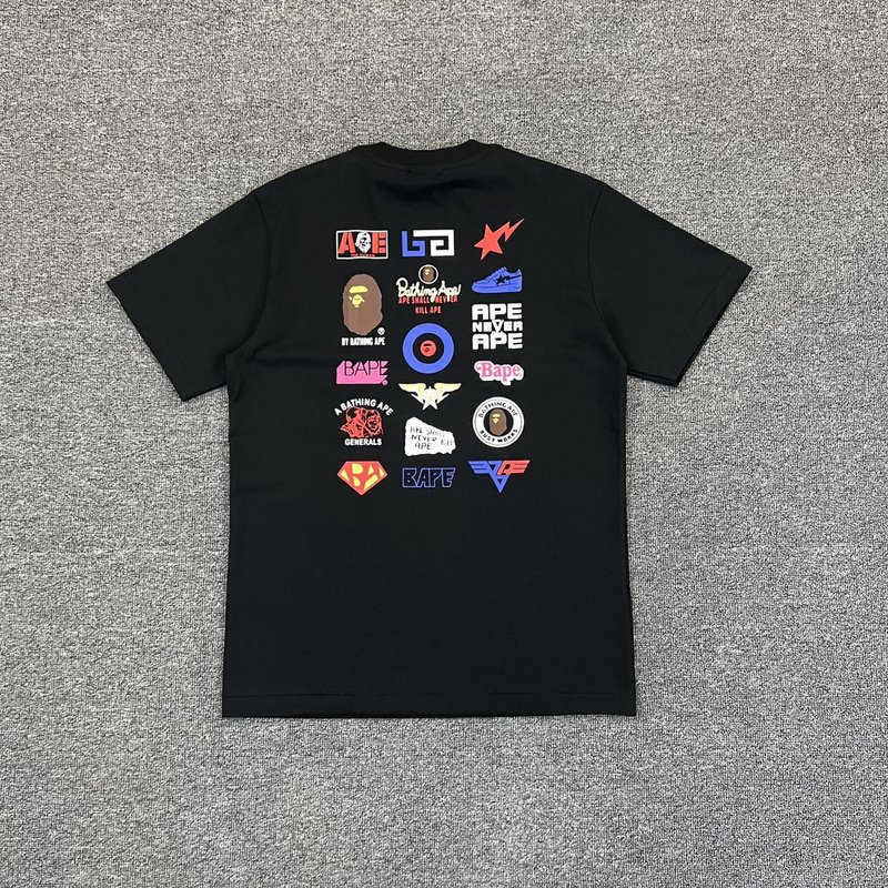 Футболка A Bathing Ape For Human "Black" фото № 6