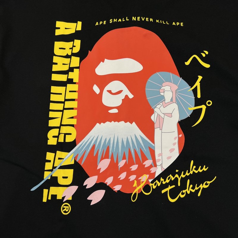 Футболка A Bathing Ape Tops Of Tokyo "Black" фото № 3