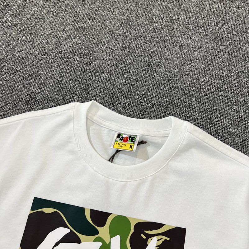 Футболка A Bathing Ape Steve Aoki "White" фото № 4