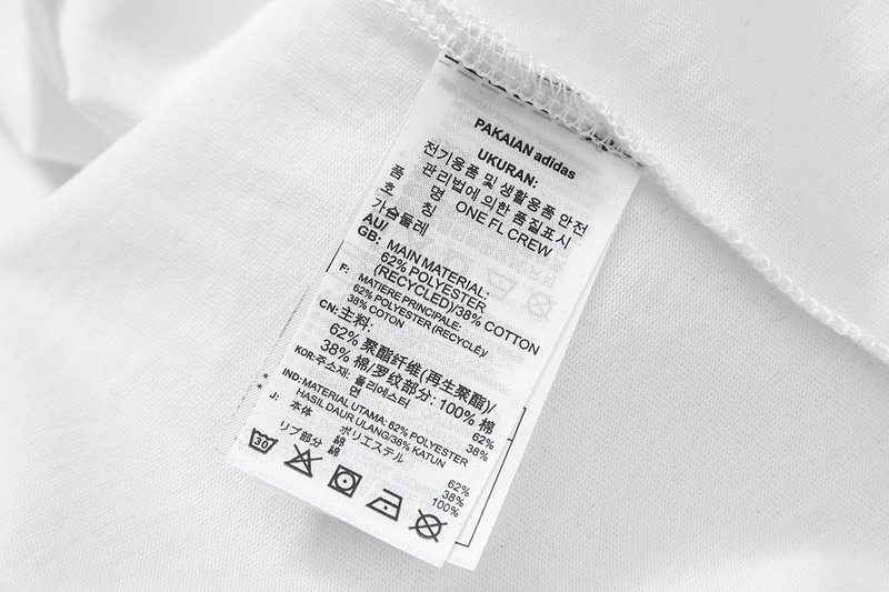 Футболка Adidas With Text Basketball "White" фото № 8