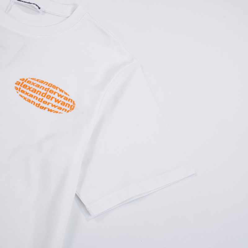 Футболка Alexander Wang Fisheye Style Lettering "White" фото № 5