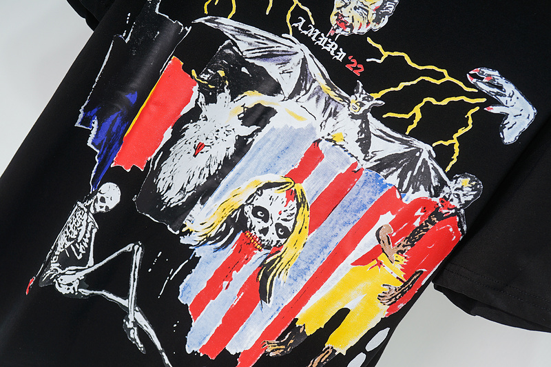 Футболка Amiri Horrors "Black" фото № 6