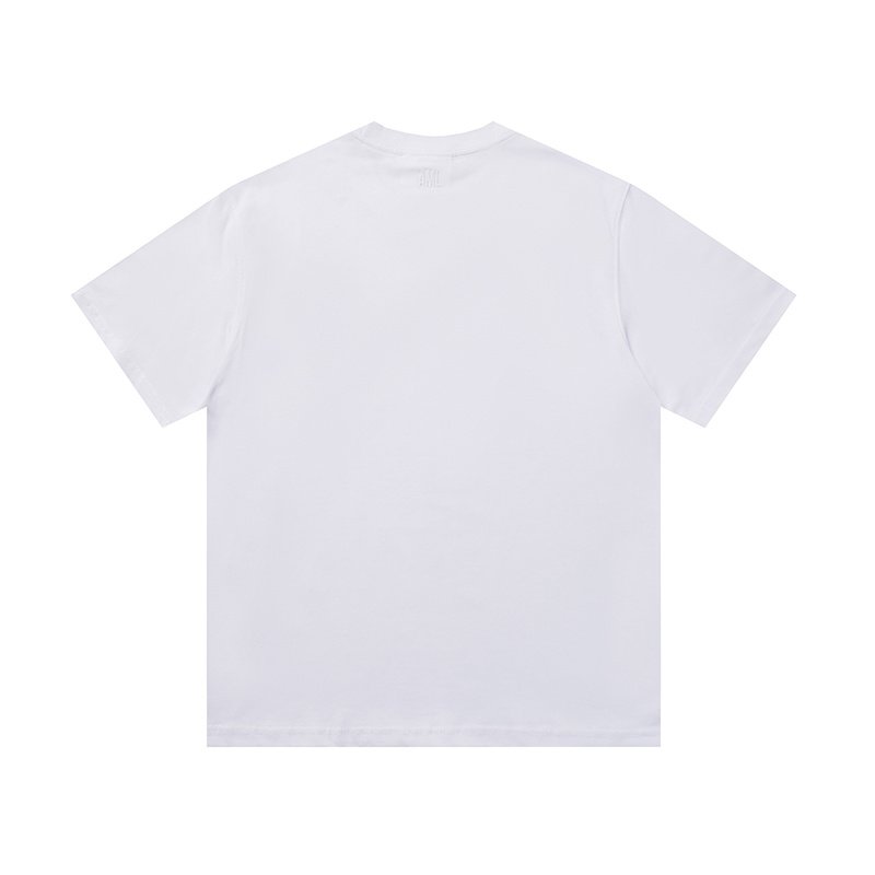 Футболка Amiri Logo With White Border "White/Red" фото № 2