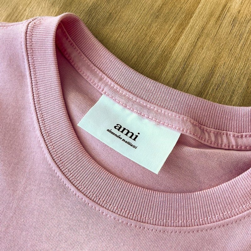 Футболка Amiri Ami Logo "Pink" фото № 4