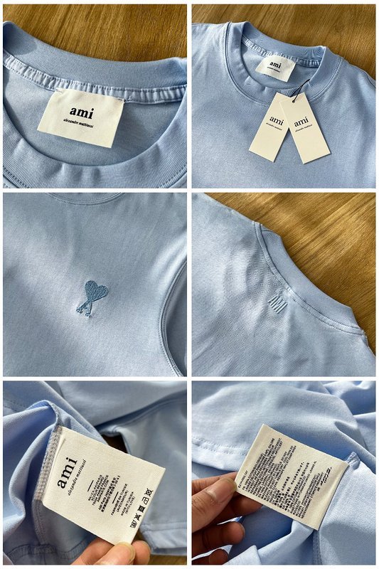 Футболка Amiri Cotton Base "Blue" фото № 3