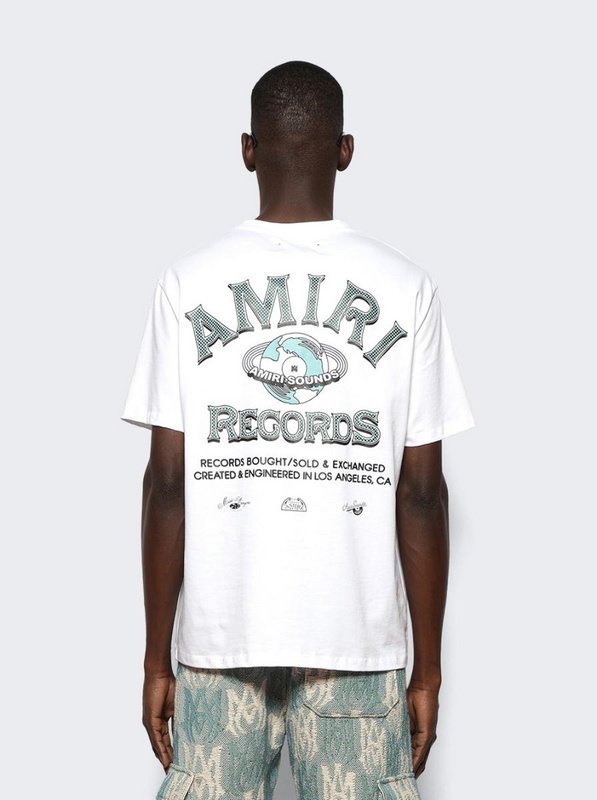 Футболка Amiri Planet Earth With Rings "White" фото № 7