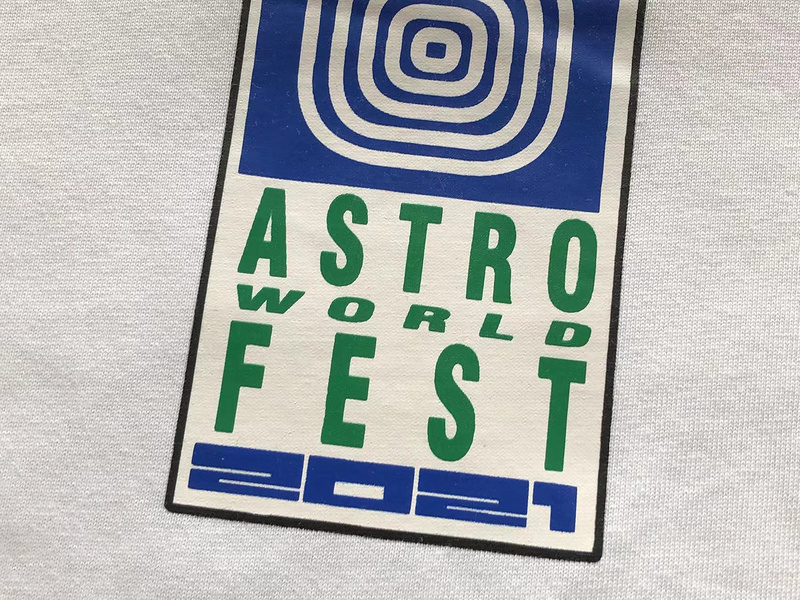 Футболка Astroworld Open Mouth With Tongue Hanging Out "White" фото № 8