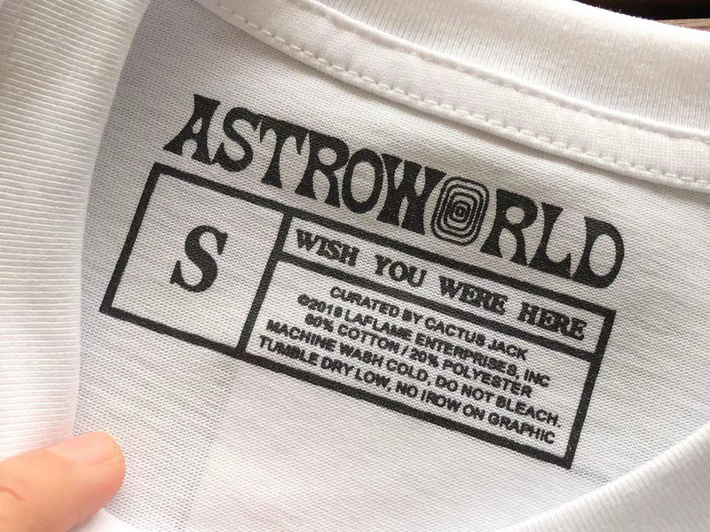 Футболка Astroworld Open Mouth With Tongue Hanging Out "White" фото № 3