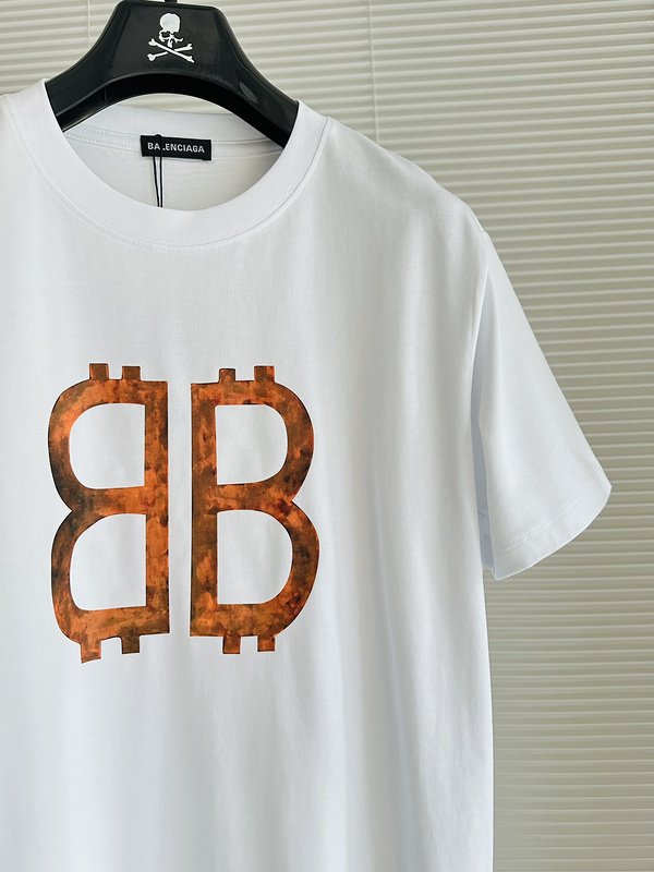 Футболка Balenciaga Rusty Logo "White" фото № 3