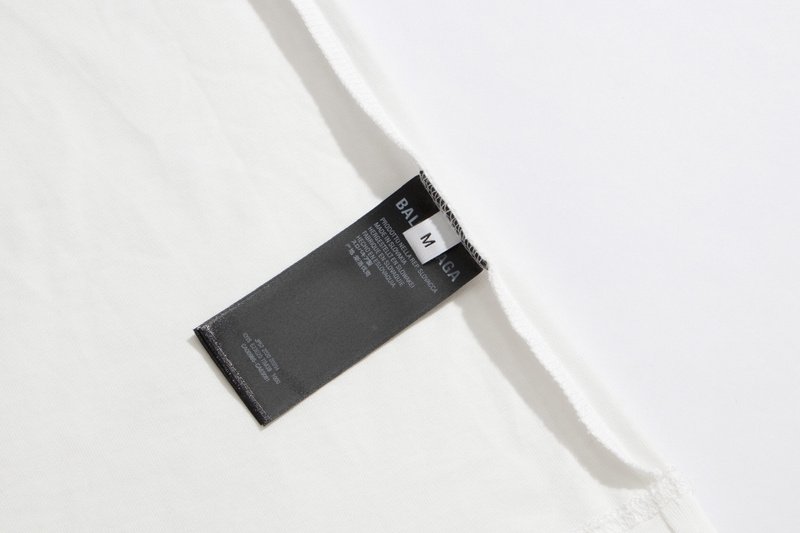 Футболка Balenciaga With Text Logo On The Front "White" фото № 5