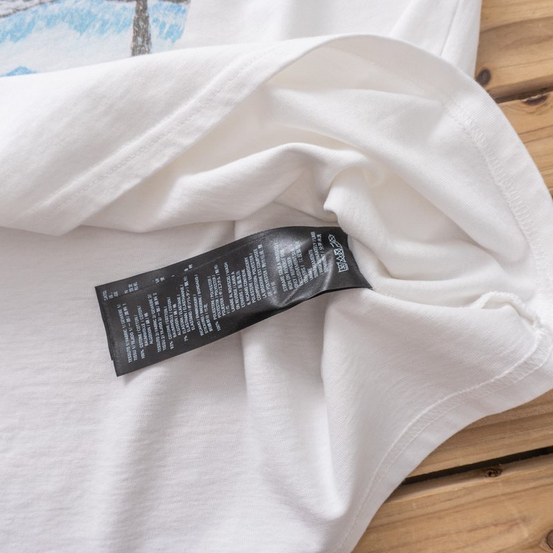 Футболка Balenciaga Paris And Palm Trees "White" фото № 7