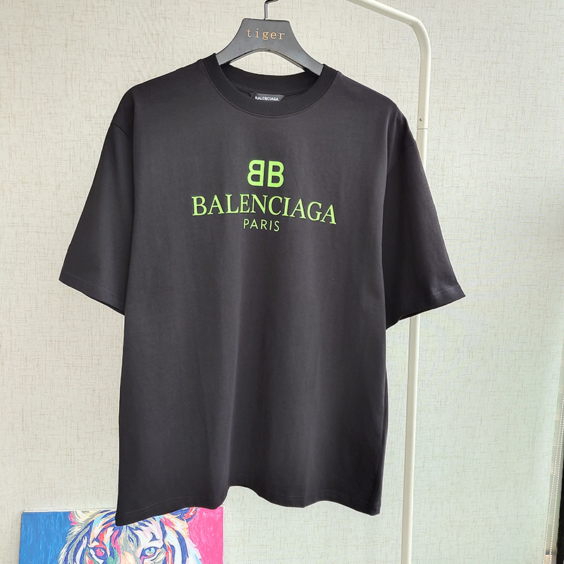 Футболка Balenciaga Short Sleeve With Brand Logo "Black" фото № 2