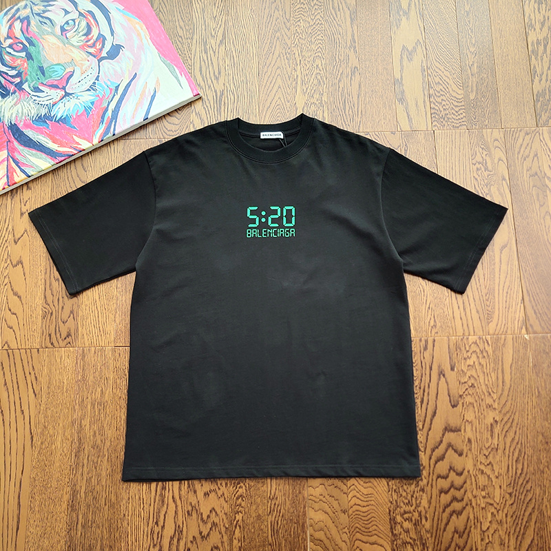 Футболка Balenciaga Time "Black" фото № 3
