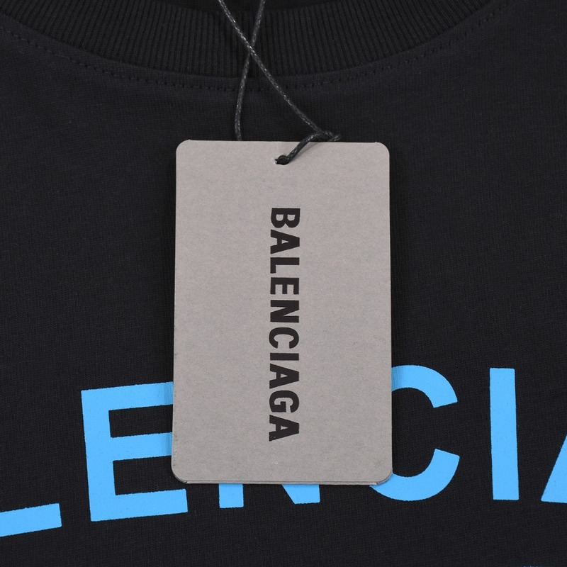 Футболка Balenciaga Print Bubbles "Black" фото № 7