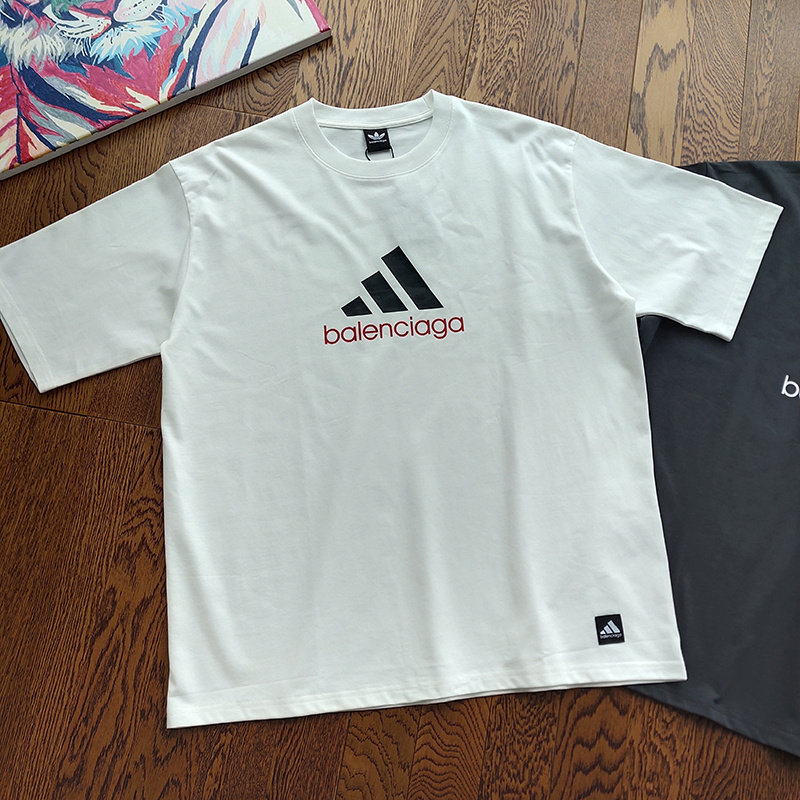 Футболка Balenciaga X Adidas Patch "White" фото № 4