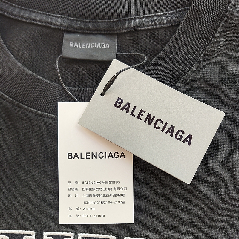 Футболка Balenciaga 3XL Print "Black" фото № 2