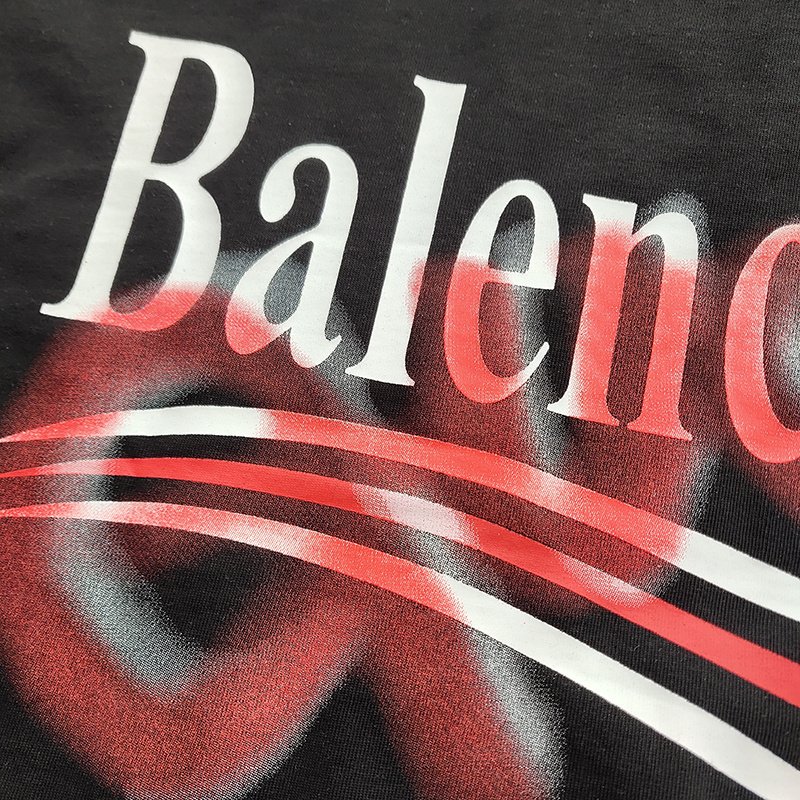 Футболка Balenciaga X Gucci With A Print From Two Brands "Black" фото № 7