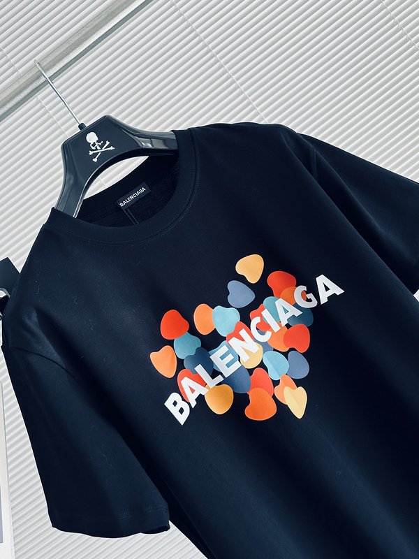 Футболка Balenciaga Heart Of Hearts "Black" фото № 5