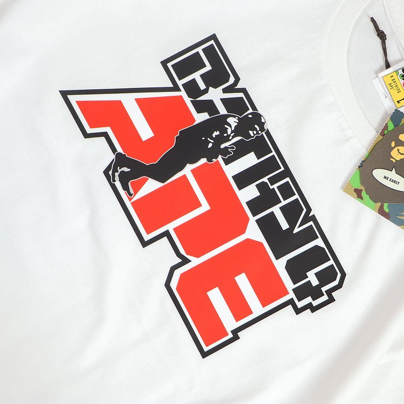 Футболка Bape Front Logo Surrounded By Frame "White" фото № 3