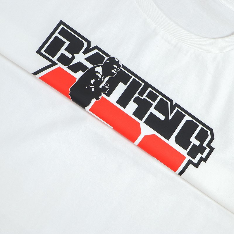 Футболка Bape Front Logo Surrounded By Frame "White" фото № 4