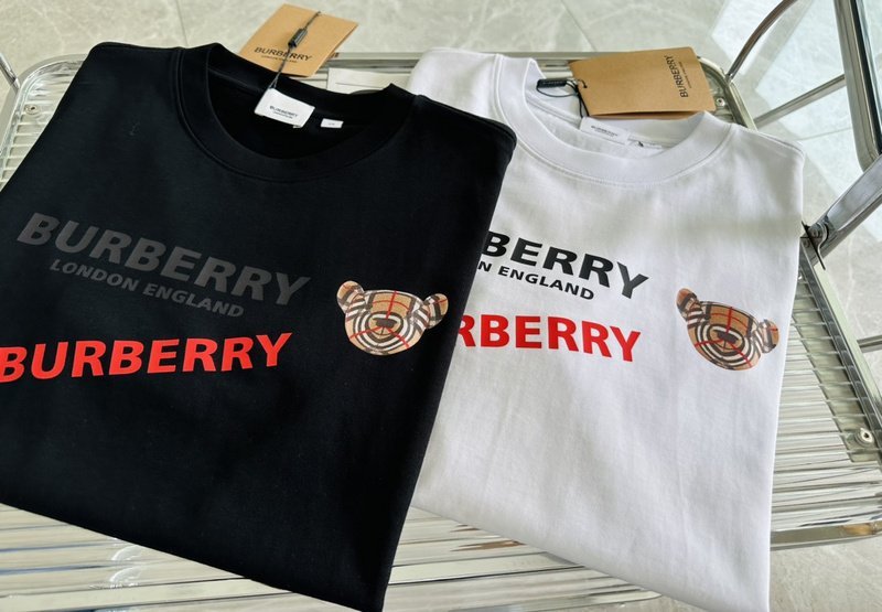 Футболка Burberry Two Inscriptions "Black" фото № 6