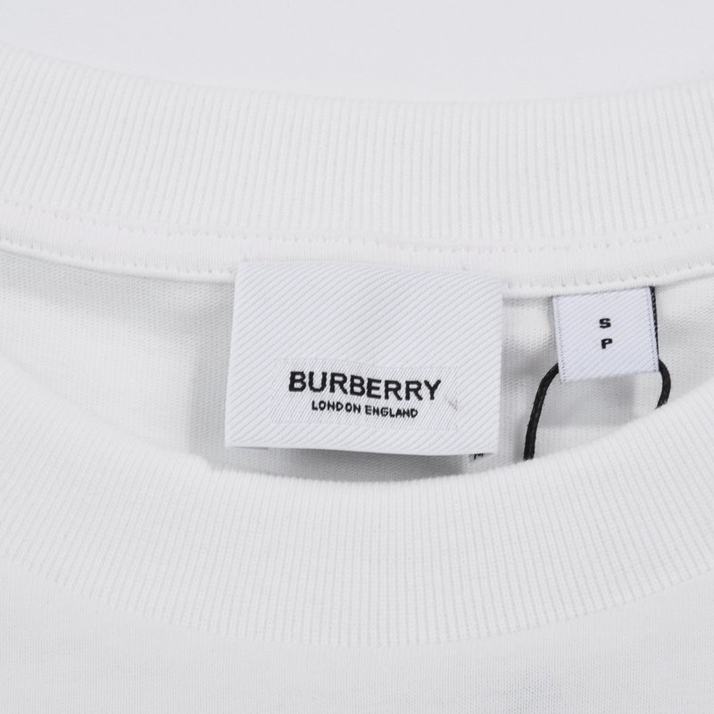 Футболка Burberry Pink Ribbon Print With Inscription "White" фото № 3