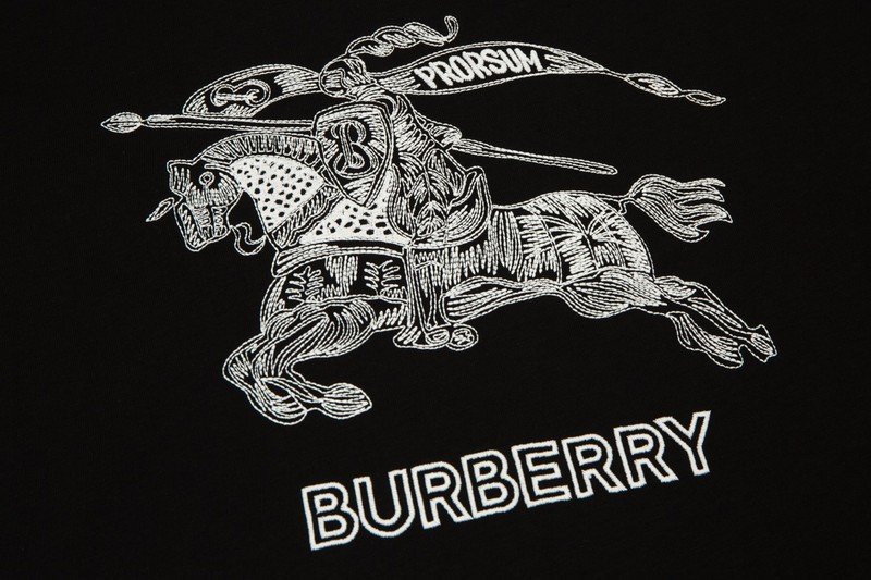 Футболка Burberry With The White Rider "Black" фото № 7