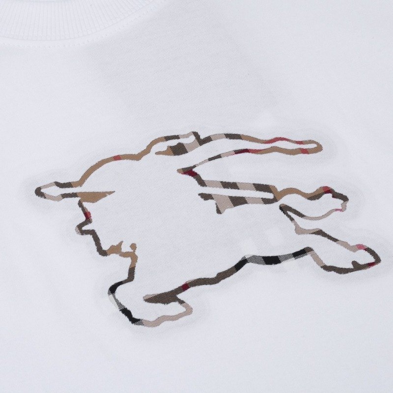 Футболка Burberry Wide With Logo "White" фото № 5