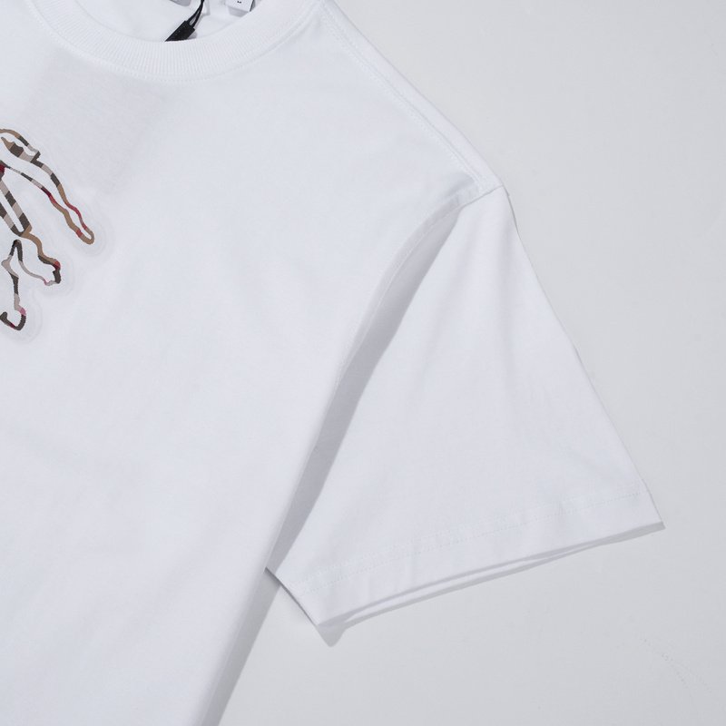 Футболка Burberry Wide With Logo "White" фото № 6