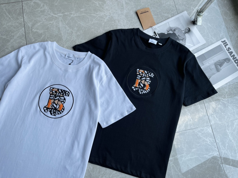 Футболка Burberry Logo In Circle "White" фото № 7