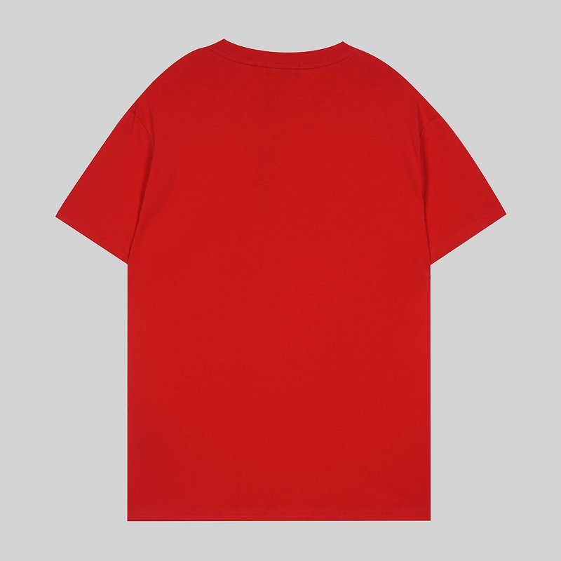 Футболка Burberry Logo And Inscription London England "Red" фото № 2