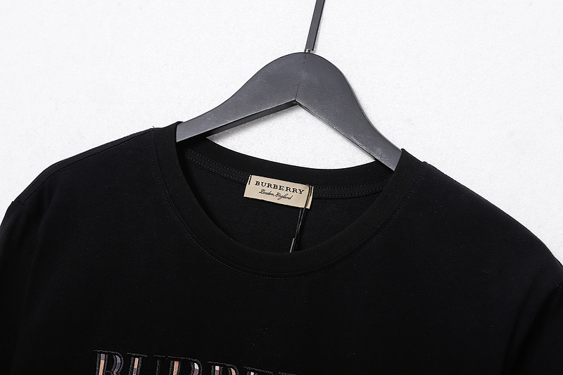 Футболка Burberry Checkered Lettering "Black" фото № 3