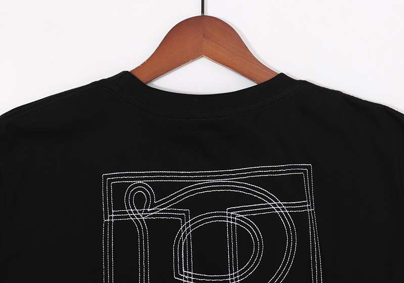 Футболка Burberry Capital Letter Logo "Black" фото № 3