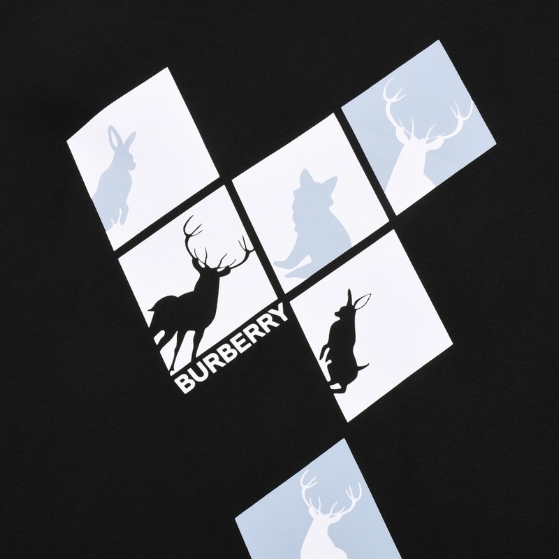 Футболка Burberry Pictures With Forest Animals "Black" фото № 2