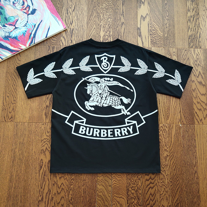 Футболка Burberry The Rider On The Horse "Black" фото № 2