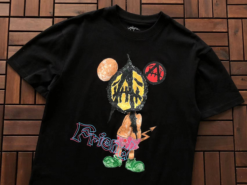 Футболка Cactus Jack Merch Image With Lettering Friend "Black" фото № 6