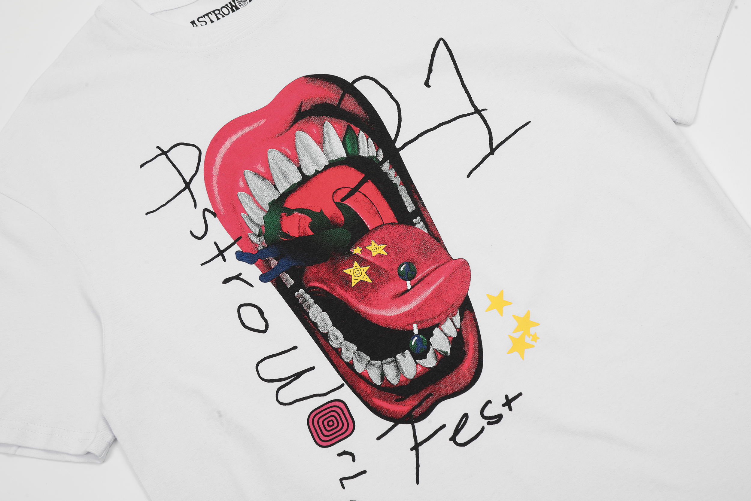 Футболка Cactus Jack Merch Astroworld Fest 2021 "White" фото № 4