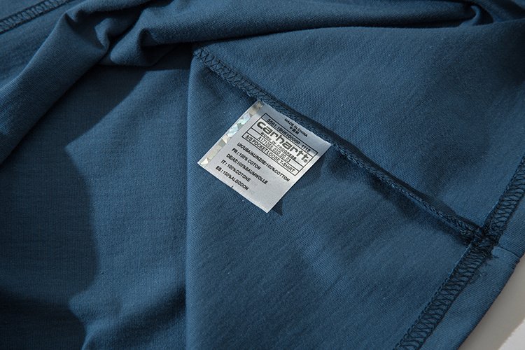 Футболка Carhartt Basic Style With Logo "Blue/Black" фото № 5