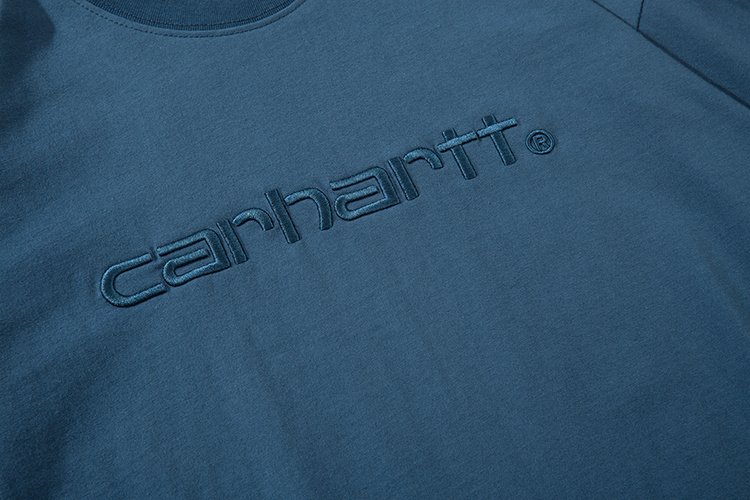Футболка Carhartt Basic Style With Logo "Blue/Black" фото № 4