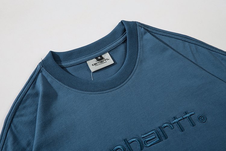 Футболка Carhartt Basic Style With Logo "Blue/Black" фото № 2