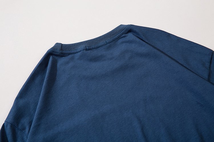 Футболка Carhartt Cotton With A Logo On The Pocket "Blue" фото № 3