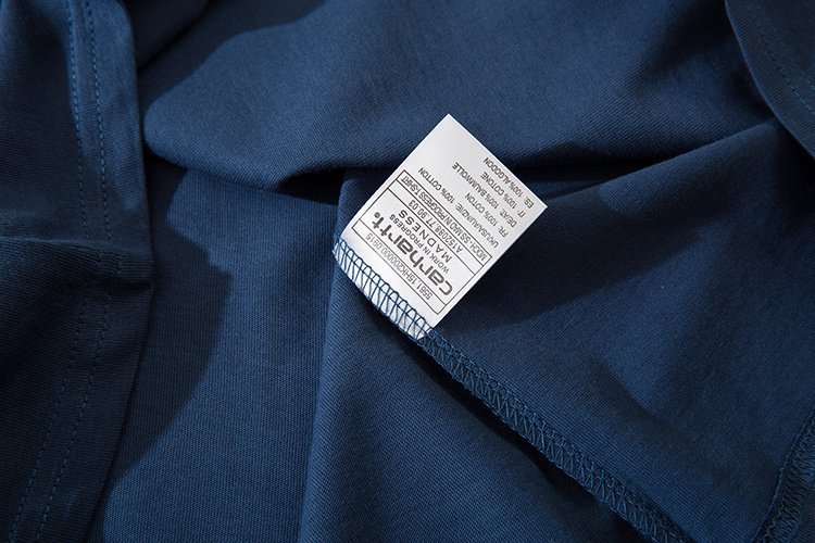 Футболка Carhartt Cotton With A Logo On The Pocket "Blue" фото № 5