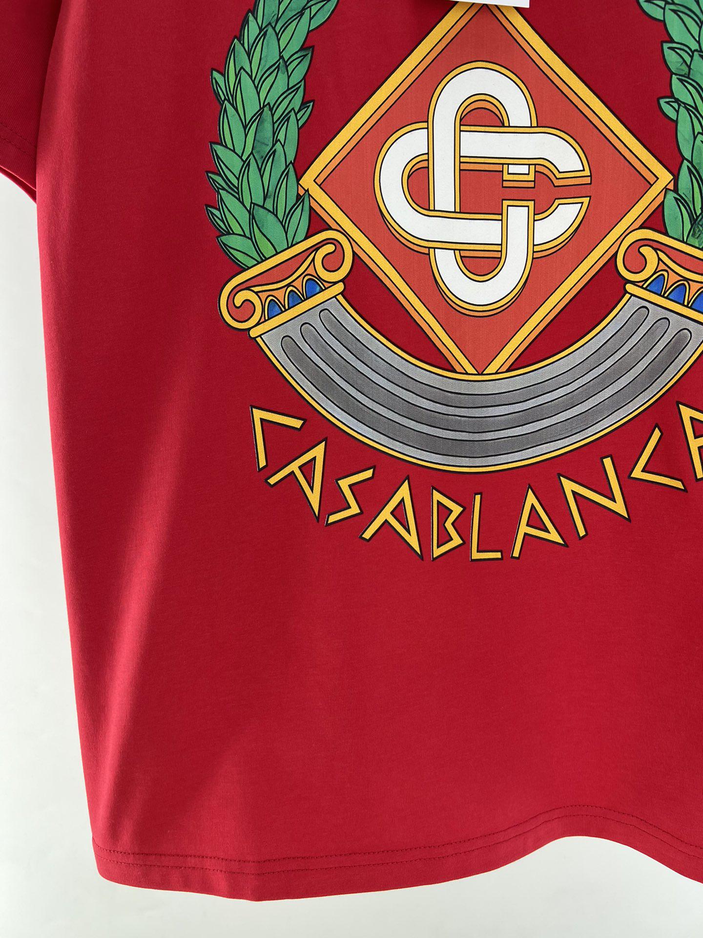 Футболка Casablanca Atributs And Logos Of Casablanca "Red" фото № 8