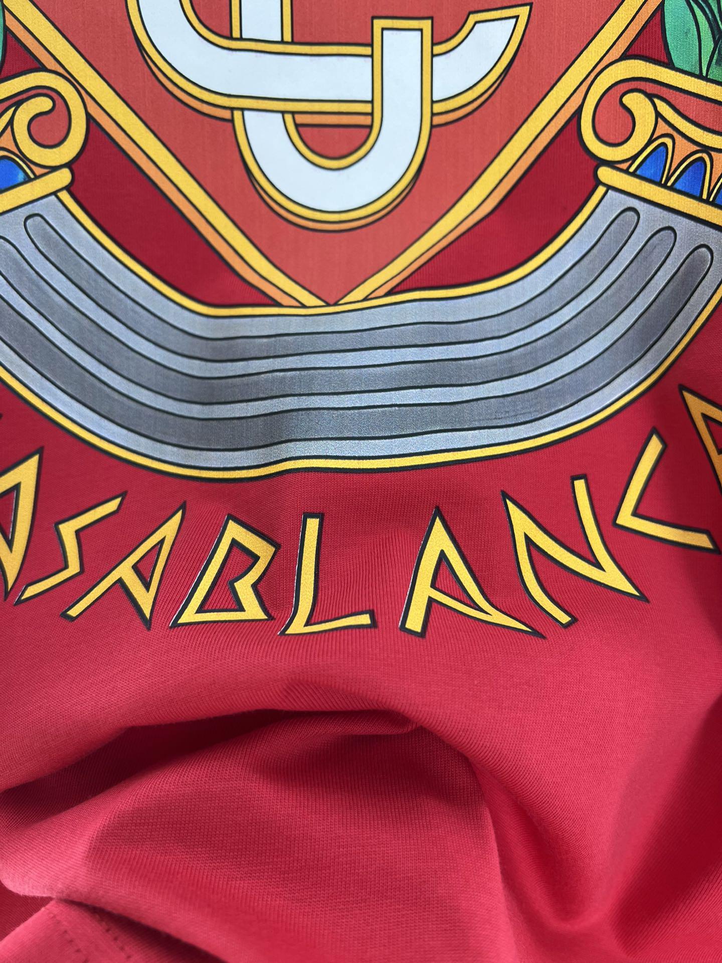 Футболка Casablanca Atributs And Logos Of Casablanca "Red" фото № 7