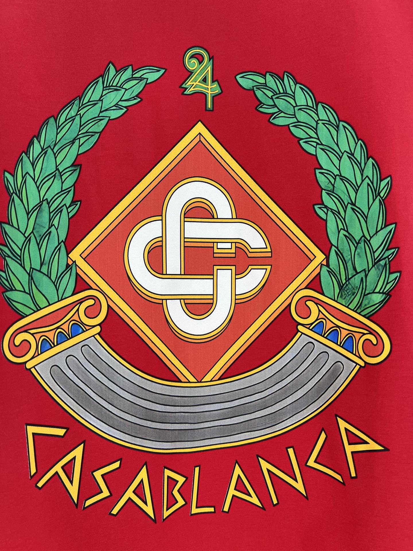 Футболка Casablanca Atributs And Logos Of Casablanca "Red" фото № 6