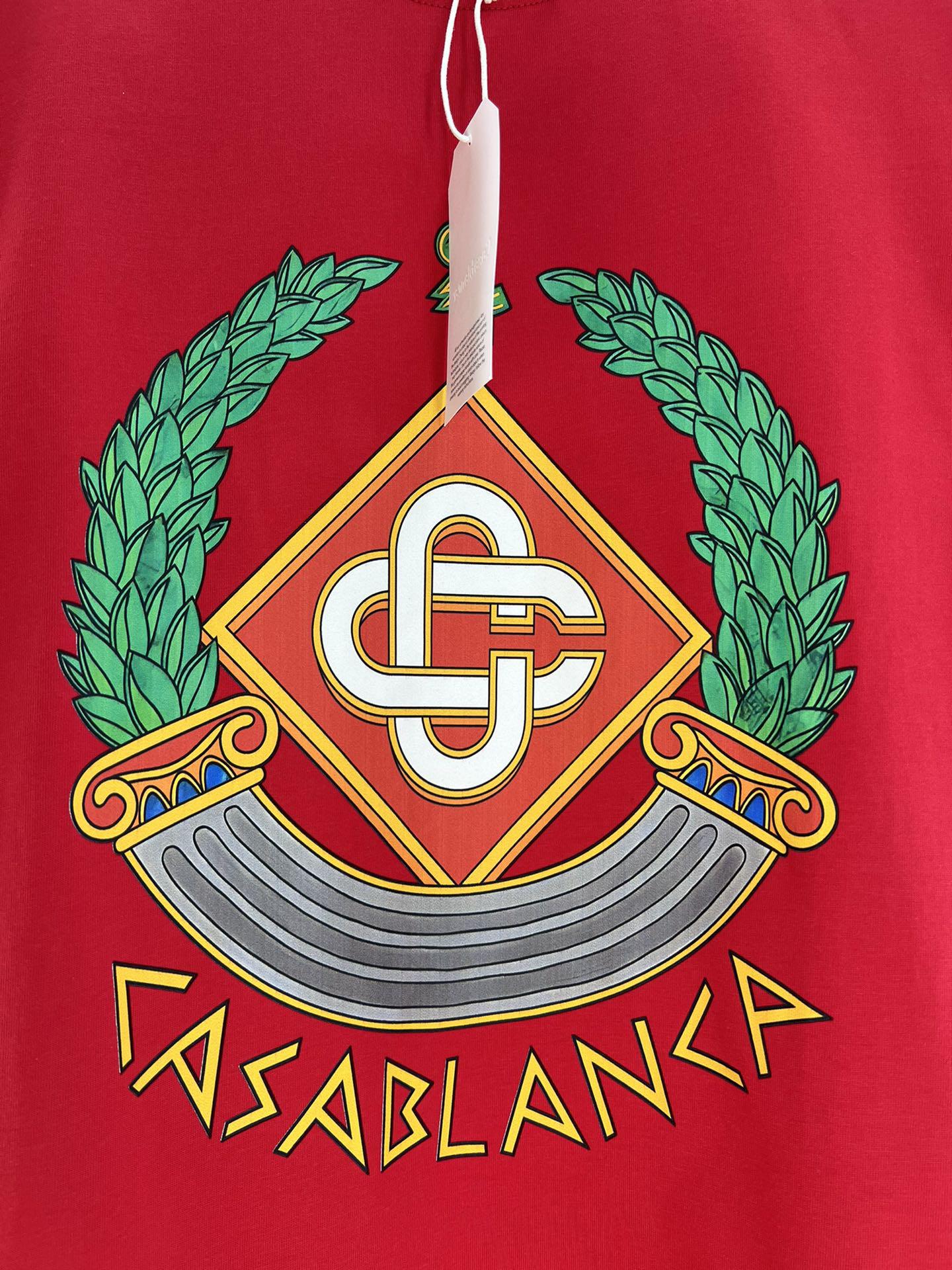 Футболка Casablanca Atributs And Logos Of Casablanca "Red" фото № 5