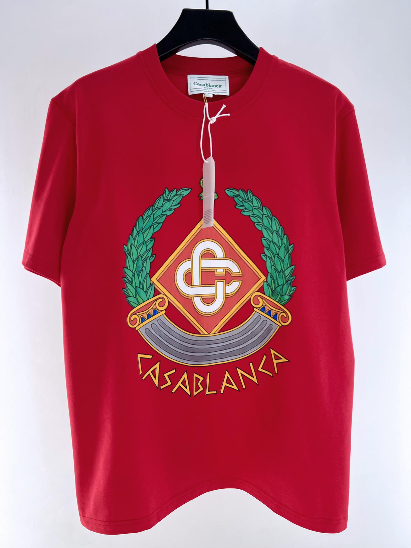 Футболка Casablanca Atributs And Logos Of Casablanca "Red" фото № 2